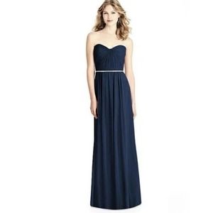 Jenny Packham Navy Dress JP1008 Midnight Sleeveless Rhinestone Accent 2 New